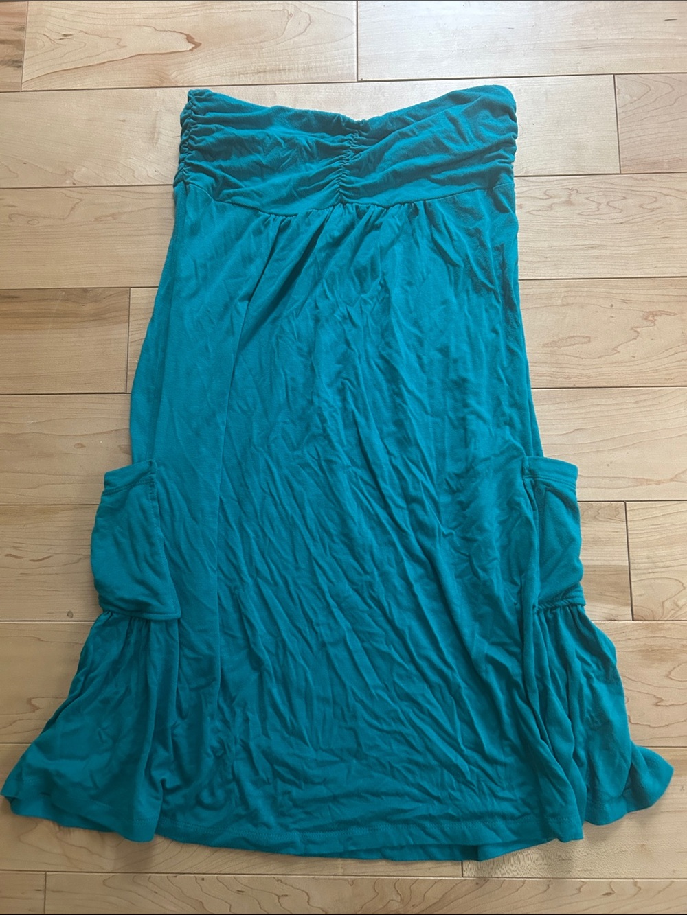 American Rag Teal Strapless Dress and or coverup
